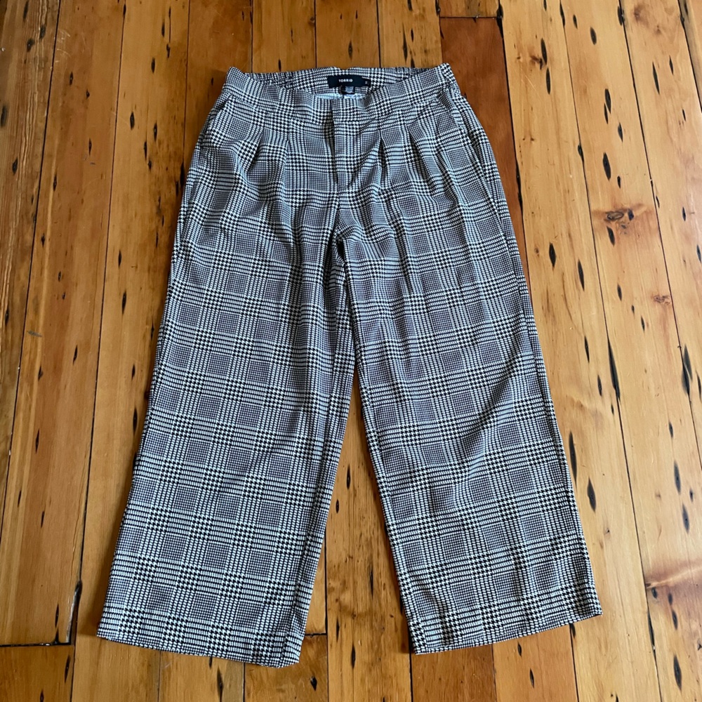 Torrid Wide Leg Houndstooth Pants